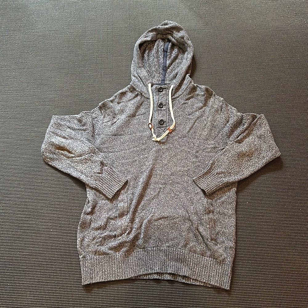 H&M hooded Henley sweatshirt sz S